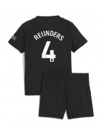 Manchester City Tijjani Reijnders #4 Venkovní dres pro děti 2025-26 Krátký Rukáv (+ trenýrky)